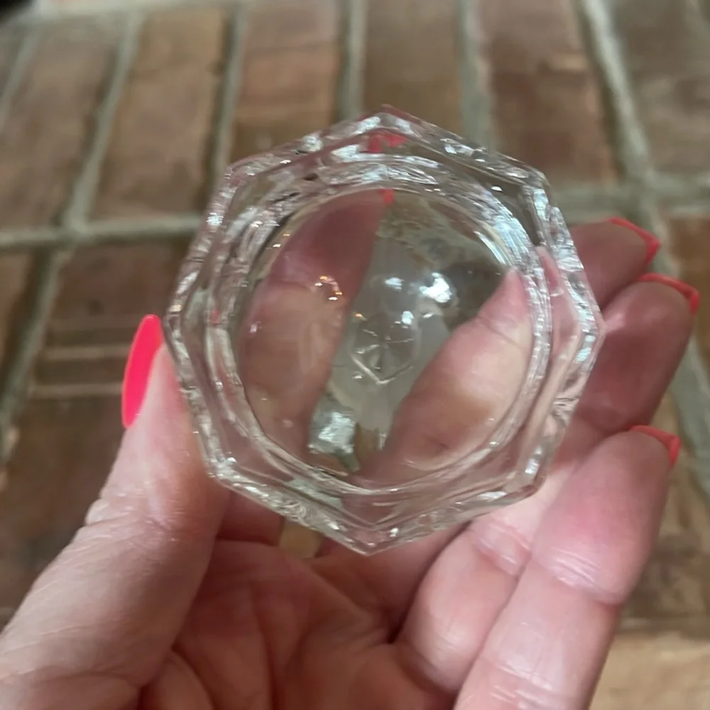 Vtg Pressed Glass Frosted Bird Trinket Box
